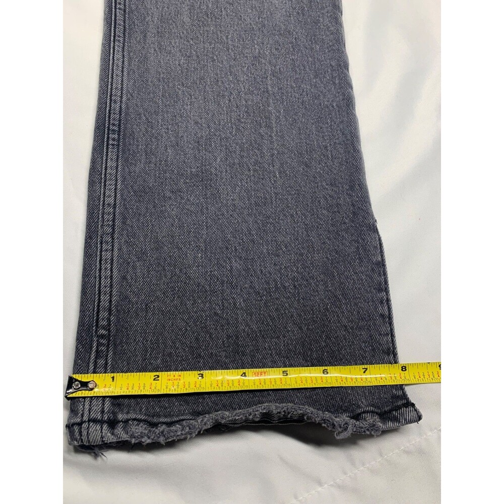 Abercrombie Fitch Jeans Womens 32/ 14 Curve Black 90s Straight Ultra High Rise - Picture 8 of 11